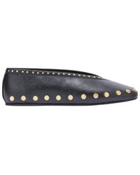 Ganni - Jenny Studded Ballet Flats - Lyst