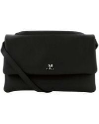 Courreges - Courrèges Cuff Leather Clutch Bag - Lyst