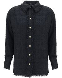 Balmain - Fringed Tweed Jacket - Lyst