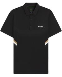 BOSS - Boss Textured Short Sleeve Polo Shirt - Lyst