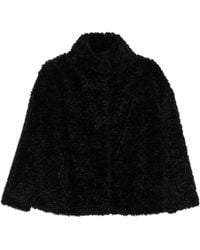Herno - Faux Fur High Neck Coat - Lyst