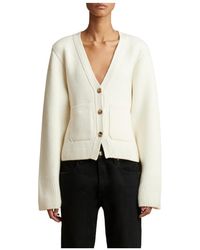 KHAITE - V-Neck Sweater - Lyst