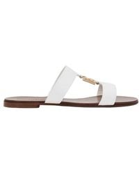 Dolce & Gabbana - Bianca Leather Sandals - Lyst