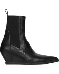 Rick Owens - Sharp Wedge Sliver Ankle Boots - Lyst