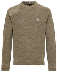 Moncler - Logo Wool Sweater - Lyst