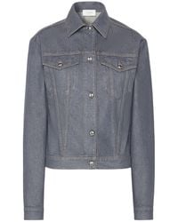 Sportmax - Button-Up Denim Jacket - Lyst