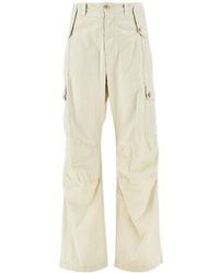 Dolce & Gabbana - Cotton Cargo Pants With Logo Plate - Lyst