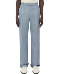 Bottega Veneta - Embroidered Detailed Straight-Leg Pants - Lyst