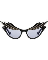 Gucci - Eyewear	Embellished Cat-Eye Frame Sunglasses - Lyst
