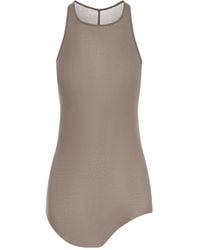 Rick Owens - Cotton Top With Asymmetric Hem - Lyst