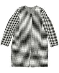 Max Mara - A Thousand Birds Plaid Round-Neck Coat - Lyst