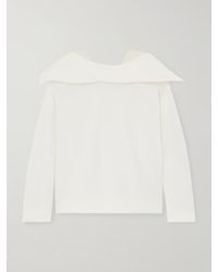 Carven - Padded Silk-Habotai Blouse - Lyst