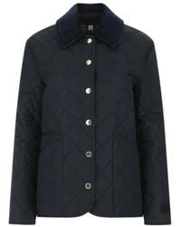 Burberry - Diamond Quilted Buttoned Jacket - Lyst