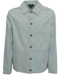 A.P.C. - Welt-Pocket Long-Sleeved Shirt - Lyst