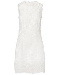 Monique Lhuillier - Floral Lace Minidress - Lyst