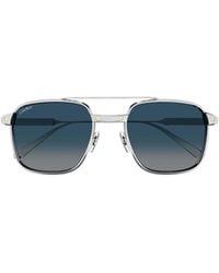Cartier - Square Frame Sunglasses - Lyst