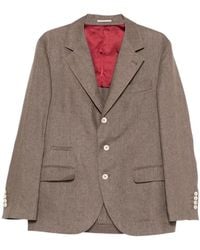 Brunello Cucinelli - Single-Breasted Tailored Blazer - Lyst