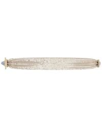 Rabanne - Logo-Engraved Mesh Choker - Lyst