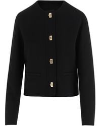 Ferragamo - Wool And Cashmere Gancini Jacket - Lyst