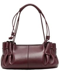 Hereu - Ruched Leather Tote Bag - Lyst