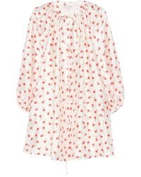 Stine Goya - Tie Floral Mini Dress - Lyst