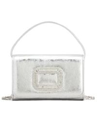 Roger Vivier - Pilgrim Embellished Micro Tote Bag - Lyst
