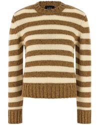 A.P.C. - Striped Sweater - Lyst