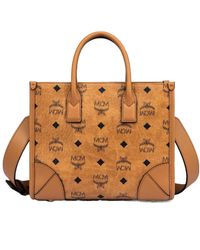 MCM - Munchen Small Top Handle Bag - Lyst