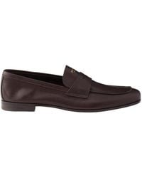 Prada - Leather Loafers - Lyst