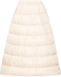 Moncler - A-Line Down Midi Skirt - Lyst