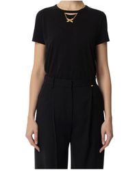 Elisabetta Franchi - Necklace-Detail T-Shirt - Lyst