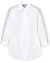 DIESEL - D-Elphi-Den Wrap Shirt Dress - Lyst