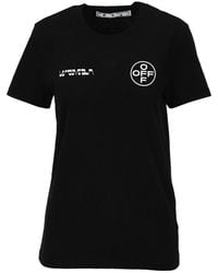 Off-White c/o Virgil Abloh - Logo-Print Short-Sleeve T-Shirt - Lyst