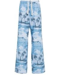 Palm Angels - Sunset-Print Wide-Leg Trousers - Lyst