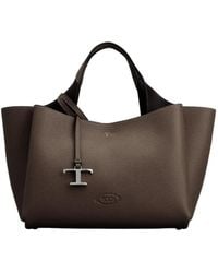 Tod's - Logo-Embossed Tote Bag - Lyst