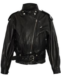 Isabel Marant - Farza Belted Biker Jacket - Lyst