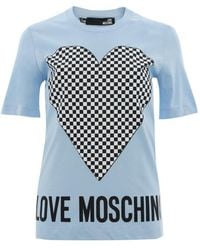 Moschino - Heart-Shaped Logo T-Shirt - Lyst