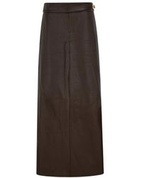 Ferragamo - Ferragamo Longline Skirt - Lyst