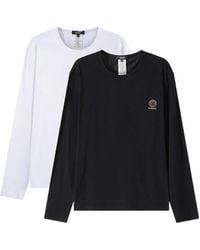 Versace - Pack Of Two Long-Sleeved Crewneck T-Shirts - Lyst