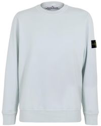 Stone Island - Logo Crew Neck Sweatshirt - Lyst