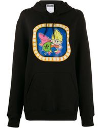Moschino - Cartoon Logo Printed Hooded Sweater - Lyst