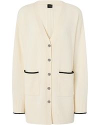 Pinko - V-Neck Button-Up Cardigan - Lyst