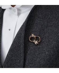 Dior - Cd Mini Lily Brooch - Lyst