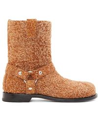 Loewe - Campo Biker Ankle Boots - Lyst