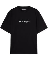 Palm Angels - Logo-print Cotton T-shirt - Lyst