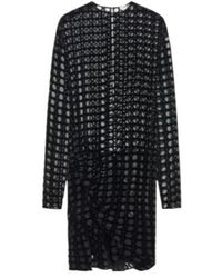 Ferragamo - Devoré Velvet Mini Dress - Lyst