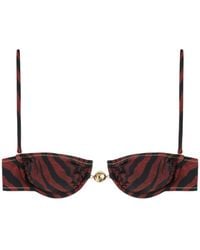 Reina Olga - Hammond Tiger-Print Bikini Top - Lyst