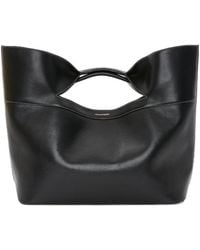 McQueen - The Bow Logo Printed Tote Bag - Lyst