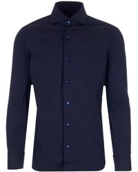 Barba Napoli - Long-Sleeved Straight Hem Shirt - Lyst