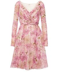 Giambattista Valli - Printed Silk Georgette Minidress - Lyst